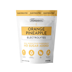 JUST INGREDIENTS Orange Pineapple Electrolytes front label for refreshing hydration