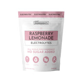 Just Ingredients Raspberry Lemonade Electrolytes bottle highlights hydration support for workouts