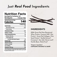 JUST INGREDIENTS protein powder scoop ready for quick shakes