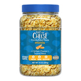 Just the Cheese Minis jar of grilled cheese crisps for a savory low-carb snack.
