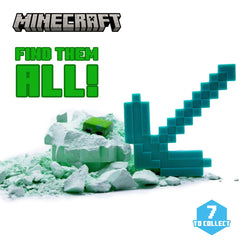 Just Toys Minecraft Mine Kit water soak to adjust digging difficulty.