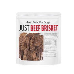 JustFoodForDogs chicken breast jerky slices, high-protein snack