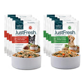 JustFoodForDogs JustFresh wet dog food in a bowl promotes hydration and appetite.