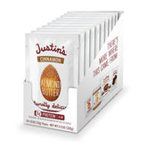 Justins Almond Cinnamon Squeeze Pack front view, portable protein-rich snack.