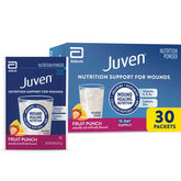 Juven Therapeutic Nutrition Powder fruit punch bottle shown for daily wound support
