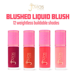 Swatch of Juvia's Place Blushed Liquid Blush Lily on skin