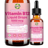 JUIWEFKK Liquid B12 Drops bottle-cap close-up highlighting premium packaging and convenience