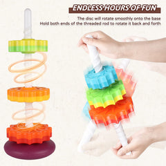 JUXUE colorful discs offer safe tactile exploration for curious toddlers