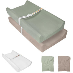 JVEOO muslin changing pad covers offer soft, breathable comfort for diaper changes