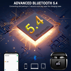 Jxrev earbuds ENC mic reduces ambient noise for clearer calls
