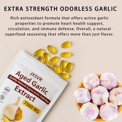 JXSVR 15:1 aged garlic label detail highlights natural maturation process