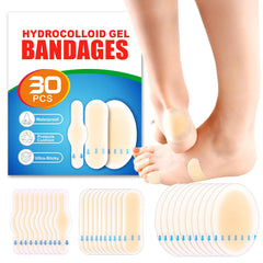 JXXAMZ33 hydrocolloid blister bandages packaging shown for easy on-the-go protection