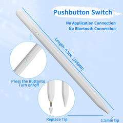 JXYHMY Stylus pen highlights magnetic adsorption for secure side attachment.