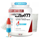 JYM Iso Bombsicle clear whey drink highlights a refreshing, high-protein option.