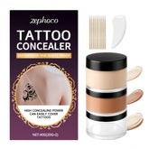 JYOVQXF full-coverage tattoo concealer bottle showcases long-wear waterproof formula.