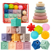 Jyusmile blocks assembly pieces promote fine motor skills during playtime