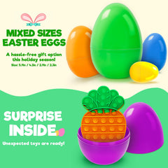 Jyusmile eggs with assorted toys inside encourage discovery and play.