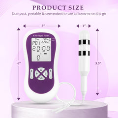 K-fit Kegel Toner device side view highlighting simple +/- intensity buttons.