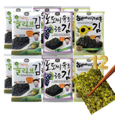 K FOOD KOREAN FOOD mixed seaweed snack variety in 12 single packs for on-the-go snacking.