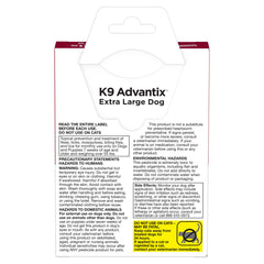 K9 Advantix Extra Large topical application on dog's back ready to protect.