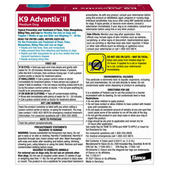 K9 Advantix II medium dog applying drops delivers fast pest protection