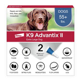 K9 Advantix II XL topical application for large dogs provides quick flea protection.