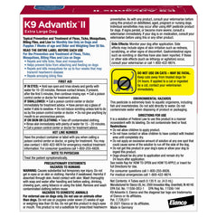 K9 Advantix II XL tick-protection on contact for outdoor adventures.