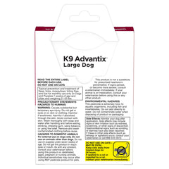 K9 Advantix Large Dog flea-kill-on-contact protection without a bite
