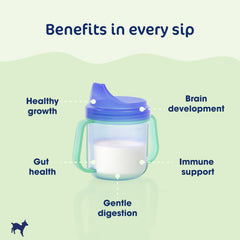 Kabrita grass-fed goat milk is the primary ingredient.