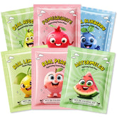 Kaely fruit face masks six-pack collection for kids promotes gentle hydration and fun spa days.