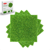 KAEZDD artificial grass tiles offer a compact 6x6 inch lawn for crafts