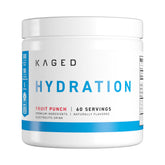 Kaged Electrolytes fruit punch powder enhances refreshing hydration during workouts