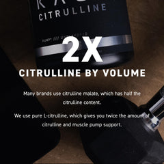 Kaged L-Citrulline powder label close-up highlighting purity and testing