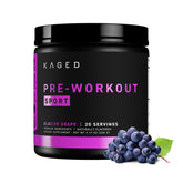 Kaged Sport Pre-Workout Glacier Grape tub with powder for clean energy and focus