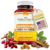 Kaibro Nutra Berberine bottle pour demonstrating easy daily dosing