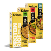 Kaizen Protein Rice Original serving for a low-carb, high-protein meal.