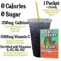 Kajun Loaded Tea Fat Tuesday Cherry Flavor reveals rich cherry notes