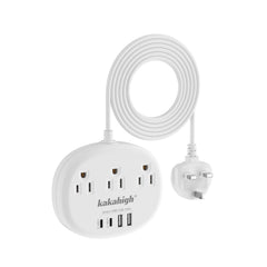 Kakahigh UK travel adapter 7-in-1 for global device charging on the go