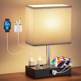 Kakanuo nightstand lamp with dimming knob for customizable bedroom lighting.