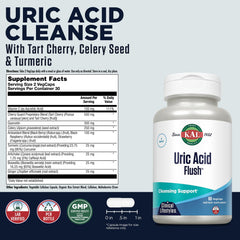KAL Uric Acid Flush Celery Seed Extract capsule close-up for everyday wellness.