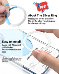 KALAPOP installation guide showing quick setup of the MagSafe ring.