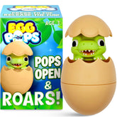 Kamhi World Egg Pops Dino reveal with colorful surprise and playful sounds.