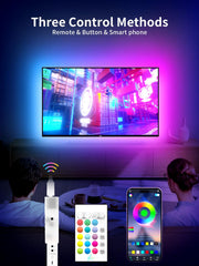 KANTUTOE RGB backlight showing a vivid color spectrum for mood lighting.