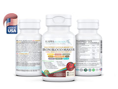 KAPPA NUTRITION Iron Blood Maker capsules closeup — vegan daily iron support
