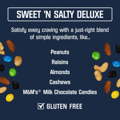 Kar's Nuts Sweet N Salty Deluxe Trail Mix gluten-free snack ideal for busy days.