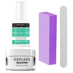 Karlash Nail Repair Kit crystal clear bottle for quick, odor-free fixes.
