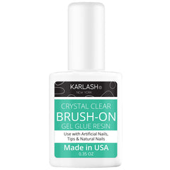 Close-up of a repaired nail with natural finish using Karlash kit.