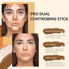 KARNAR contour stick cream bronzer blend shows smooth texture for natural warmth.