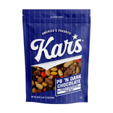 Kar's Nuts Peanut Butter N Dark Chocolate Trail Mix in resealable pouch for on-the-go snacking