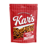 Kar's Nuts Sweet 'N Spicy Trail Mix in a resealable pouch for fresh, on-the-go snacking.